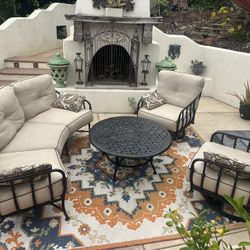 Wrought iron heavy duty outdoor patio furniture