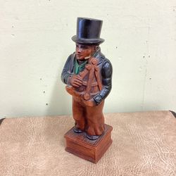 Ol’ Timey Man w/Top Hat Wood Figure