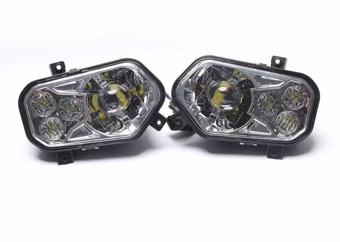 2x ATV LED Headlights High/Low Beam For Polaris Sportsman RZR Ranger XP 800/900