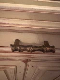 Handmade Bronze Bamboo Cabinet Pull Handles $7 Each