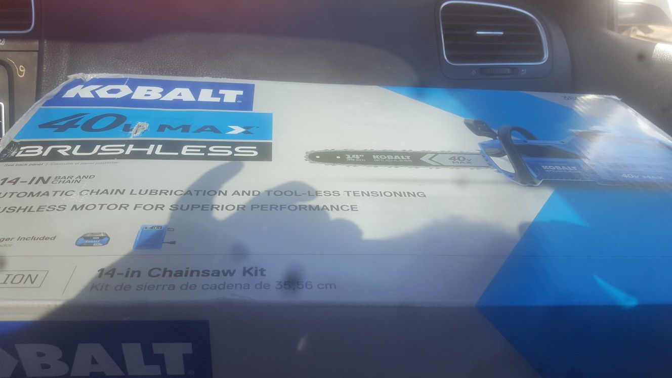 kobalt 40v chainsaw