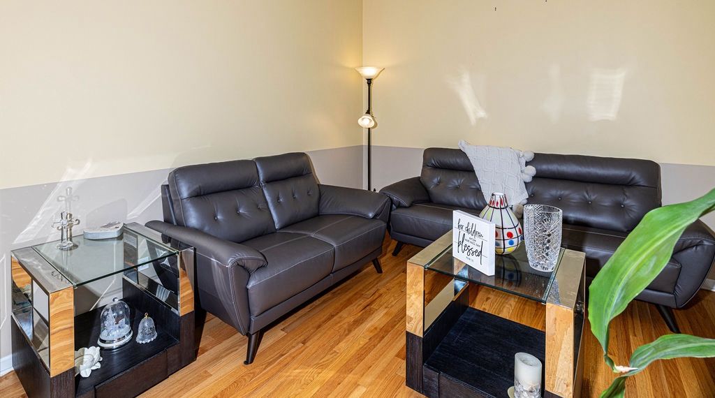 Dark Gray Couch & Loveseat, Glass Tables, Complete Living Room Set