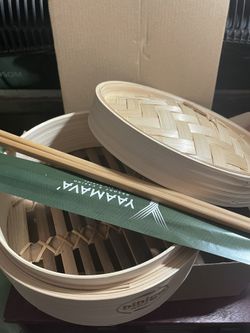 Bibligo And Yaamava Steamer Basket And 18’ Chopsticks
