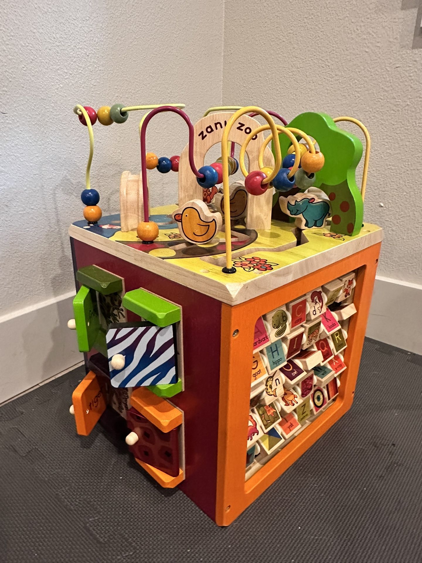 zany zoo activity cube