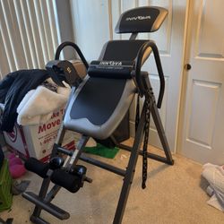 Innova ITX9900 Inversion Table with Air Lumbar Support, Black/Gray