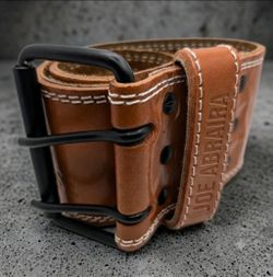 "DMoose 5mm Leather Weightlifting Belt - Size S - Open Box - Like New"