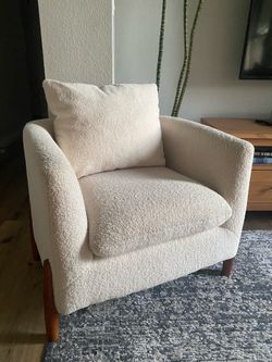 Modern Boucle Armchair