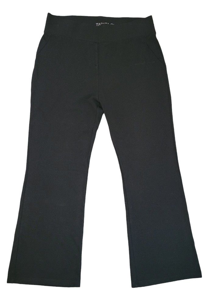 Tapata XXL Stretchy Straight Black Dress Pants with Pockets Size 20 Slip-On