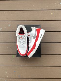 Jordan 3s Twinker White University Red