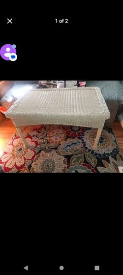 3  5 Foot Wicker Table 