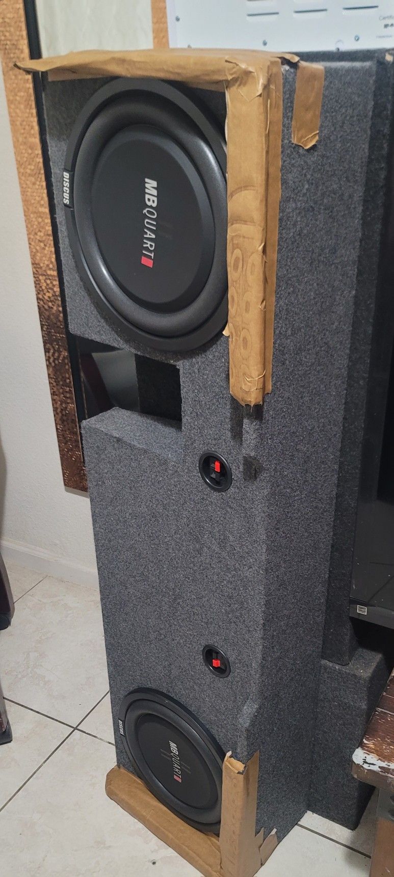 2) MB Quart DS1-304 800 Watt 12 Inch Slim Shallow Subwoofers Car/Truck DVC Subs