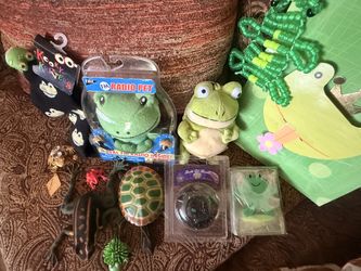 Lot Of Frogs And A Token Turtle