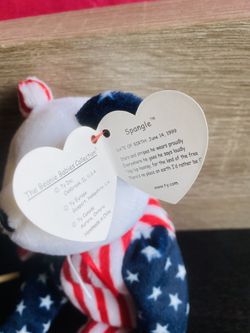 Ty Beanie Babies Vintage 1999 Spangle Bear Beanie Baby Toys