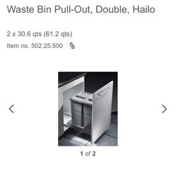 Hailo Double Pull Up Waste Bin