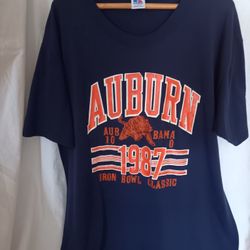 1987 Auburn/ Alabama Iron Bowl Football Game Tshirt Large