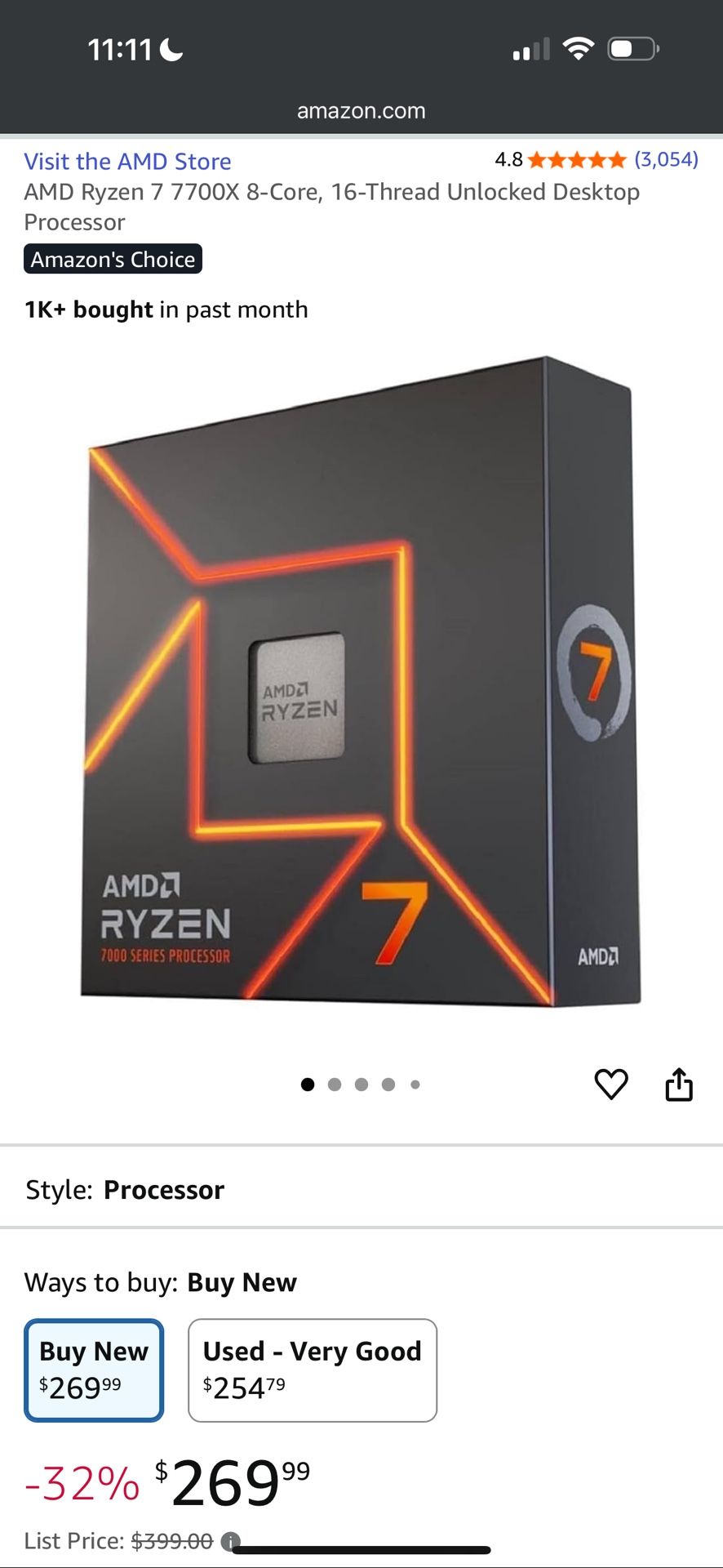 AMD Ryzen 7 7700X / GeForce GTX 1080 Ti