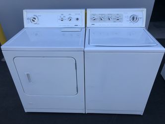 Kenmore Elite top load washer and gas dryer combo super capacity plus