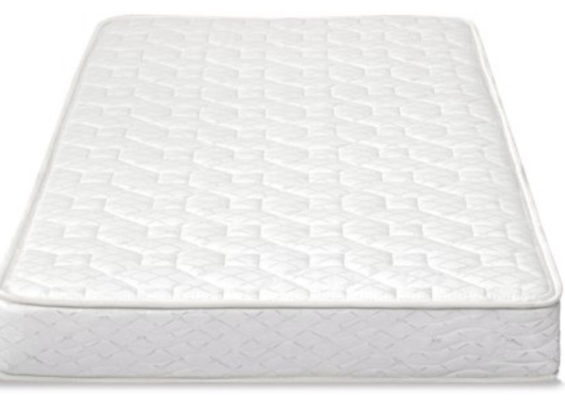 Slumber 1 6in Innerspring Mattress with Your Zone Twin White Wood Loft Bed