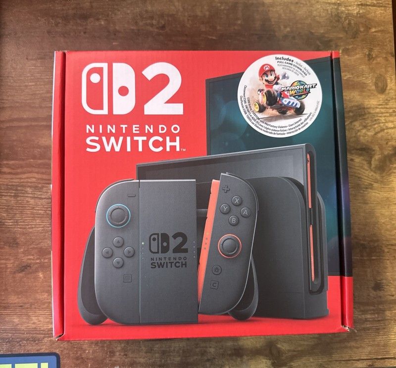 Nintendo Switch 2 Console + Mario Kart World Game Bundle