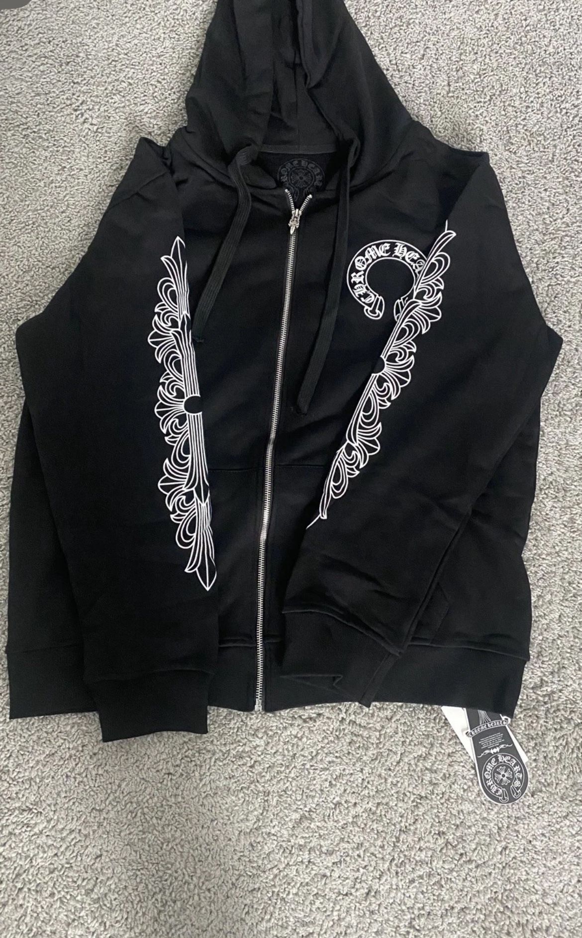 chrome hearts hoodie black