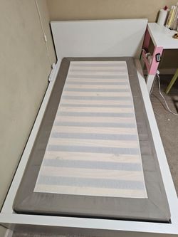 Twin bed frame with base