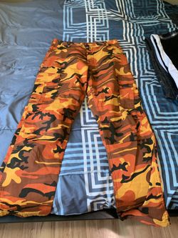 Orange Camp Pants