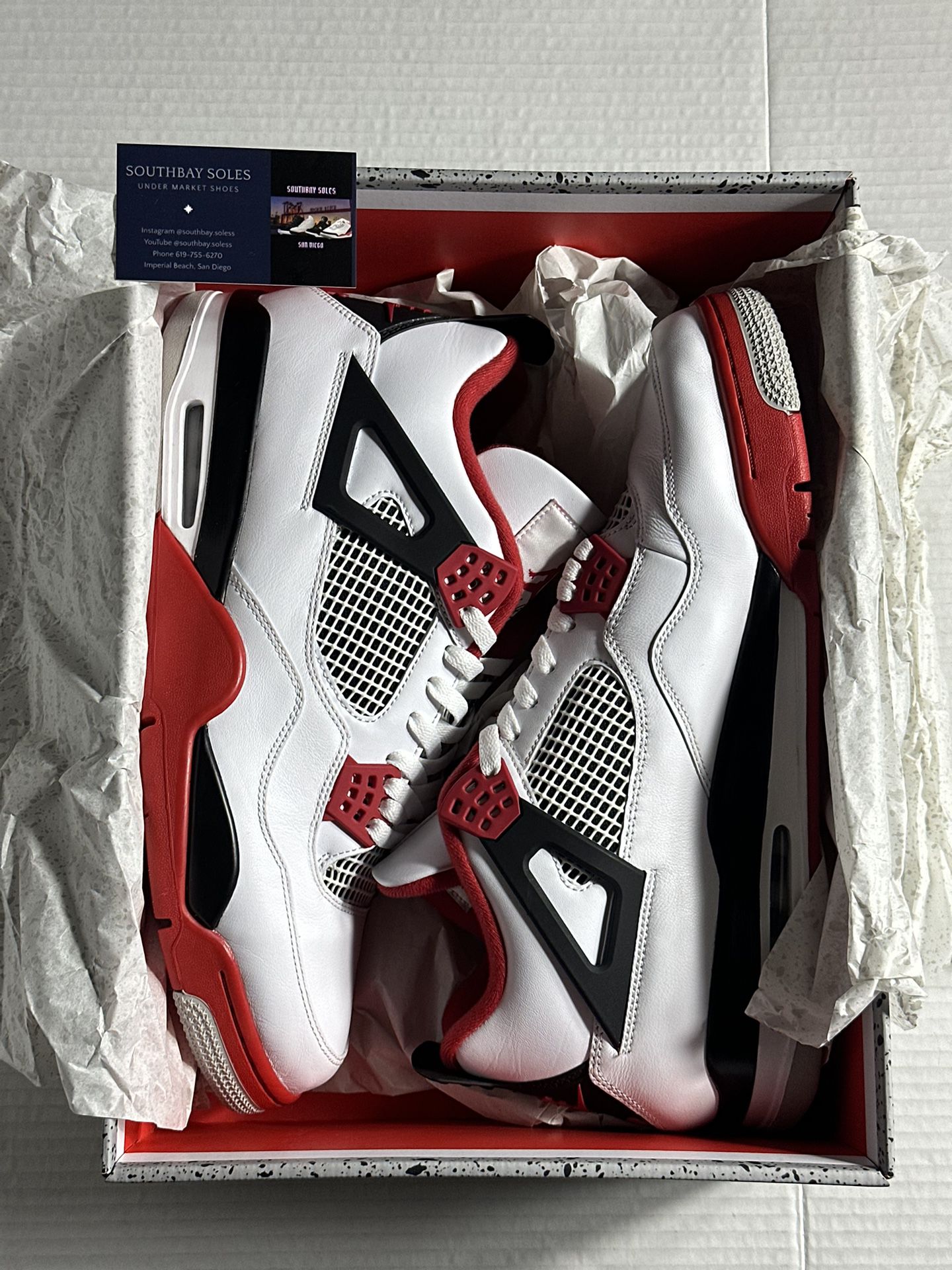 Air Jordan 4 Fire Red Size 14 