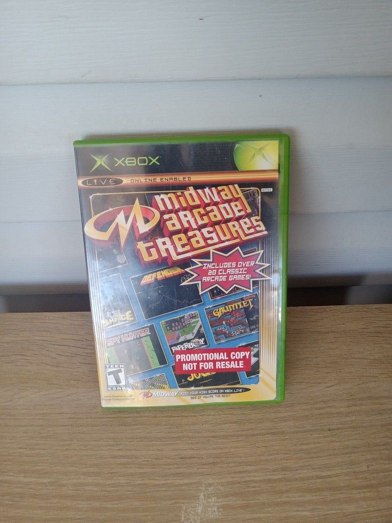 Midway Arcade Treasures XBOX Game!! C.I.B. Complete in Box