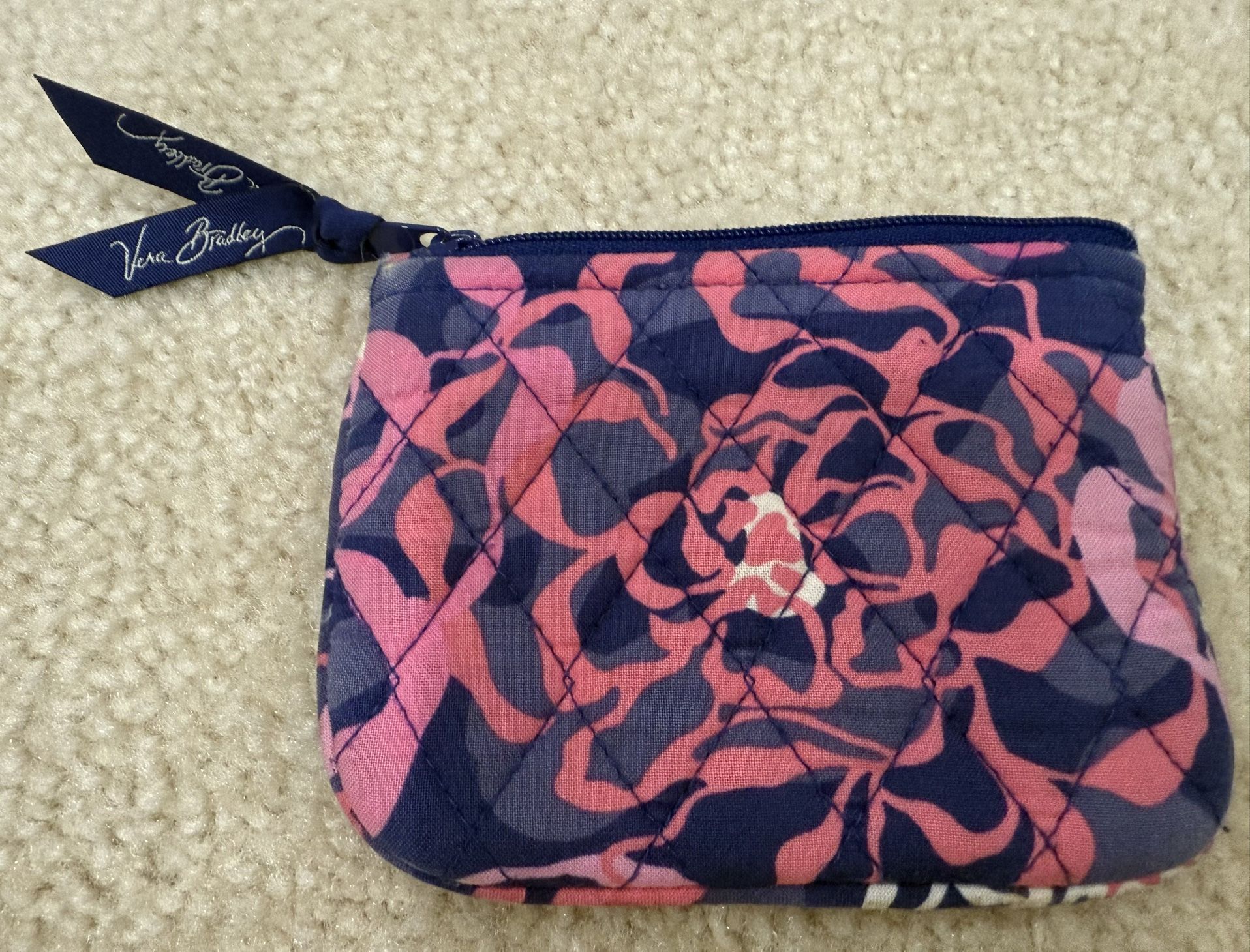 New Vera Bradley katalina pink wallet/coin pouch