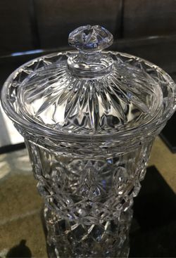 Crystal Biscuit Jar