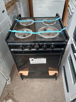 24” Electric Black Stove