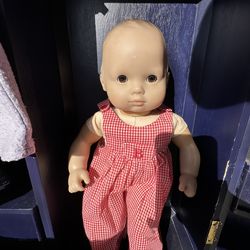 Bitty Baby by American girl. With trunk