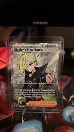 108/084 Gladion's Final Battle Pitch Black Full Art Trainer Pokemon TCG