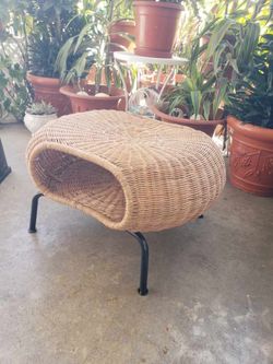Ikea Rattan Side Table
