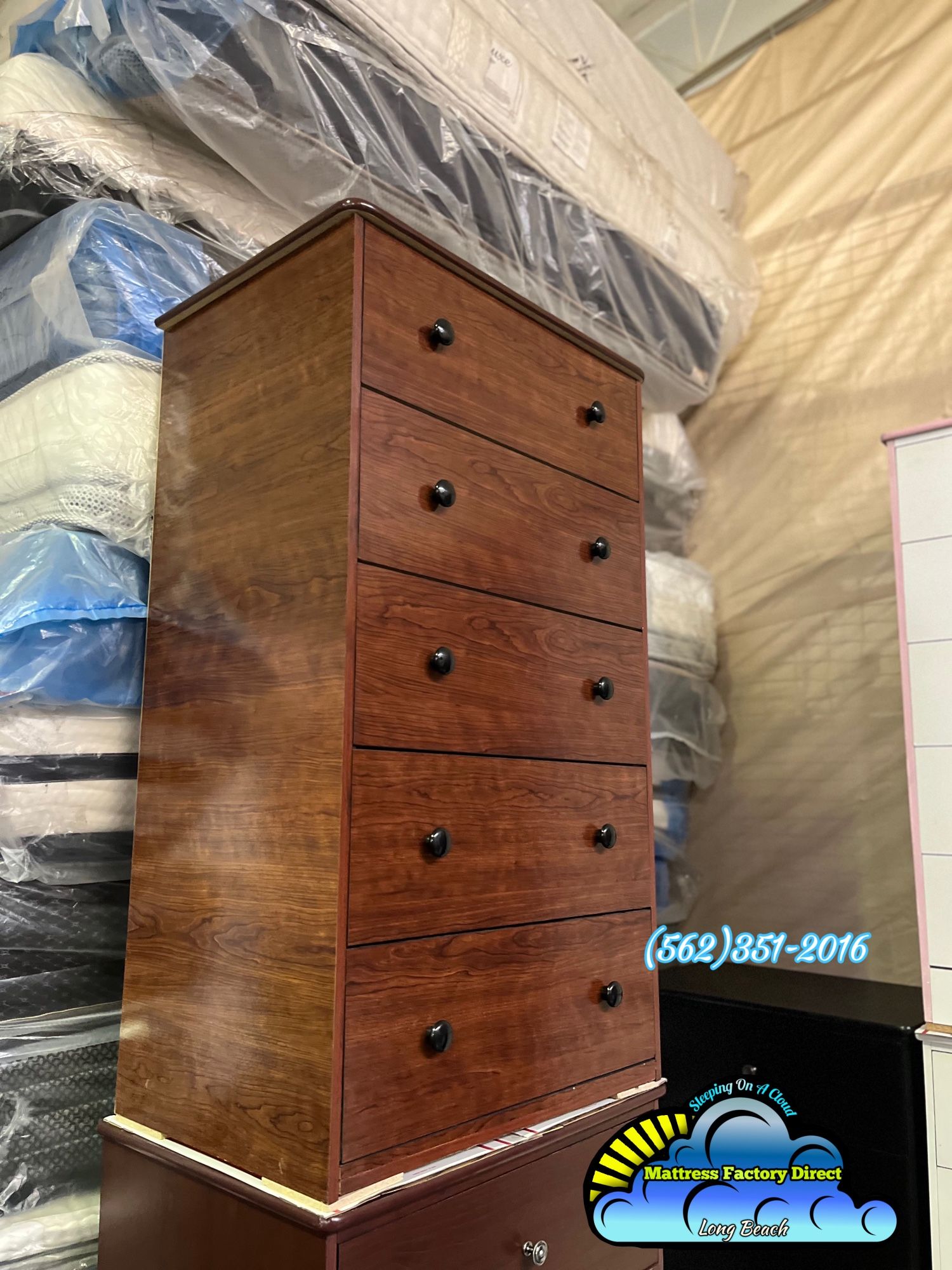 Cherry Jumbo Dresser 2 Knob Cajonera Comoda Nueva