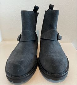 Calvin Klein Upton Calf 34F0521-SYS Mens navy blue Suede High Top Casual Dress Boots size 9