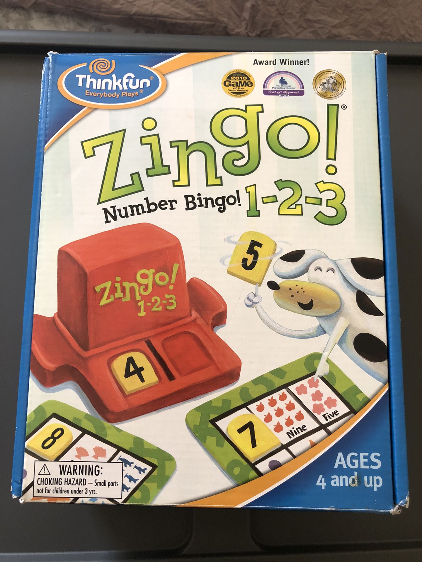 Zingo 123 Kids Board Game 