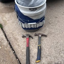 Tool Bucket includes 2 Hammers