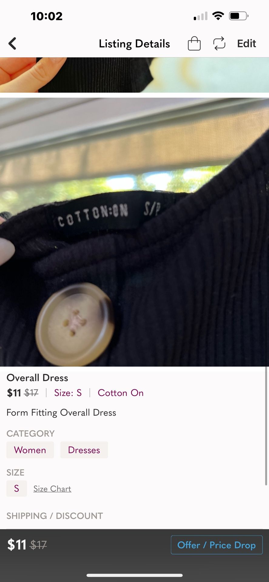 Form Fitting Overall Dress