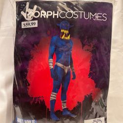 Morphsuits - Morph Costumes - Blue Orc Jaw Dropper - Medium - New