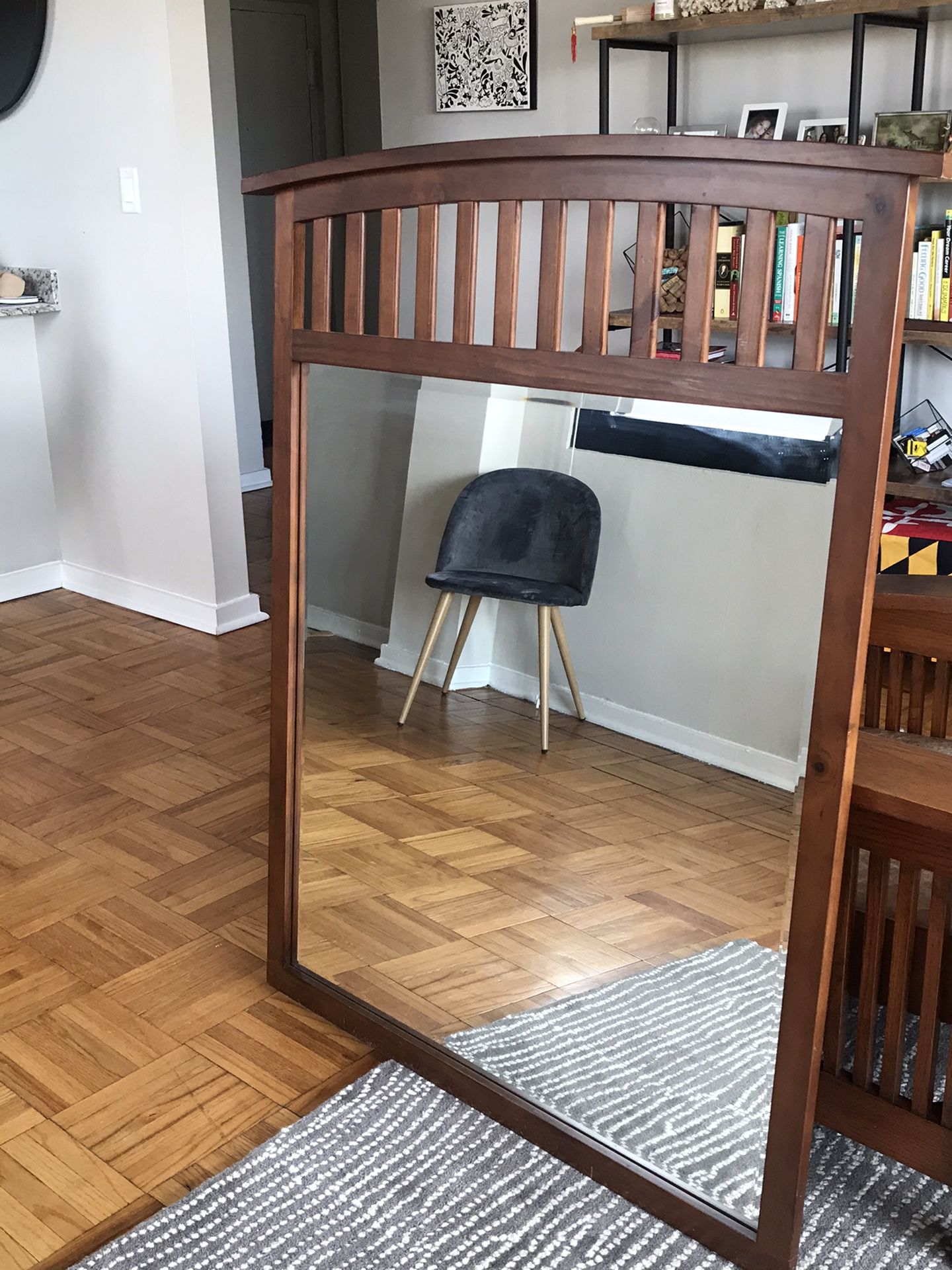 Large Mirror/ real wood