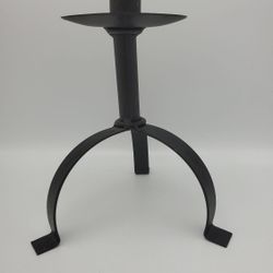 Hand-Forged Wrought Iron Tripod Candle Holder