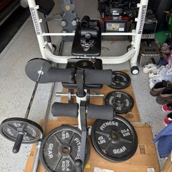 MPEX Powerhouse Bench & Weight Set