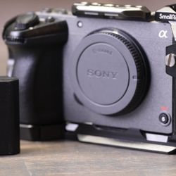 Sony FX30 body w/ Smallrig cage and battery