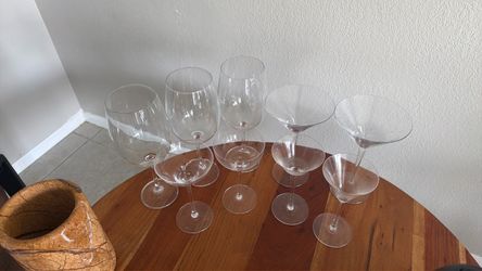 Wine and Martini glasses