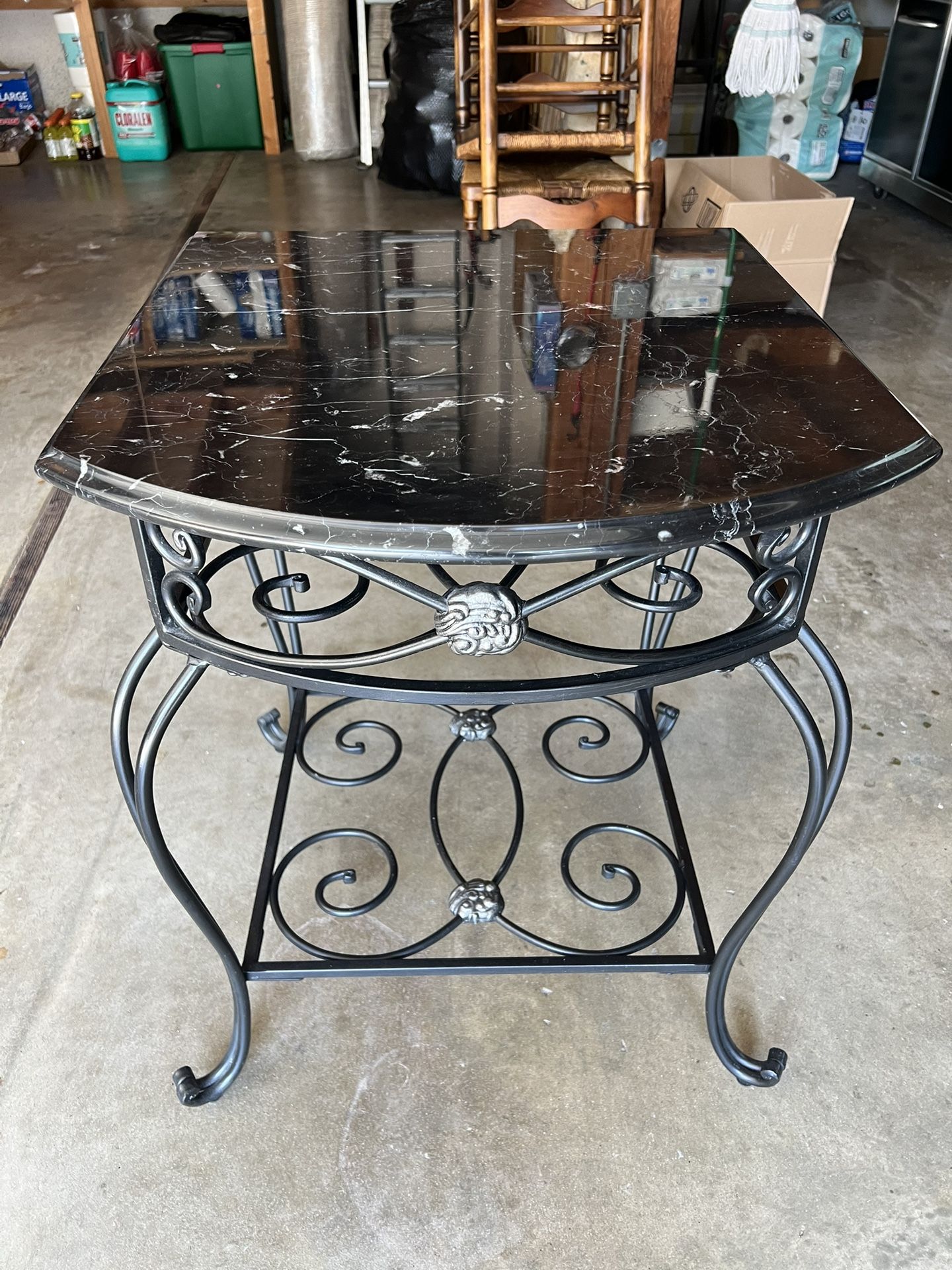 Granite End Table