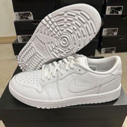 Air Jordan Retro 1 Low Golf “Triple White DD9315-101 Size 10 Brand New