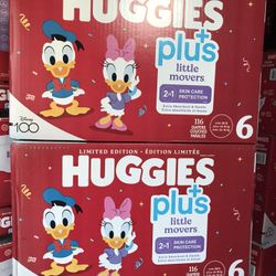 Huggies Little Movers Plus Size 6/116 Diapers 