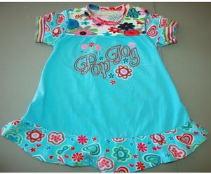 ME TOO Girls 18-24M Short Sleeve Blue Dress