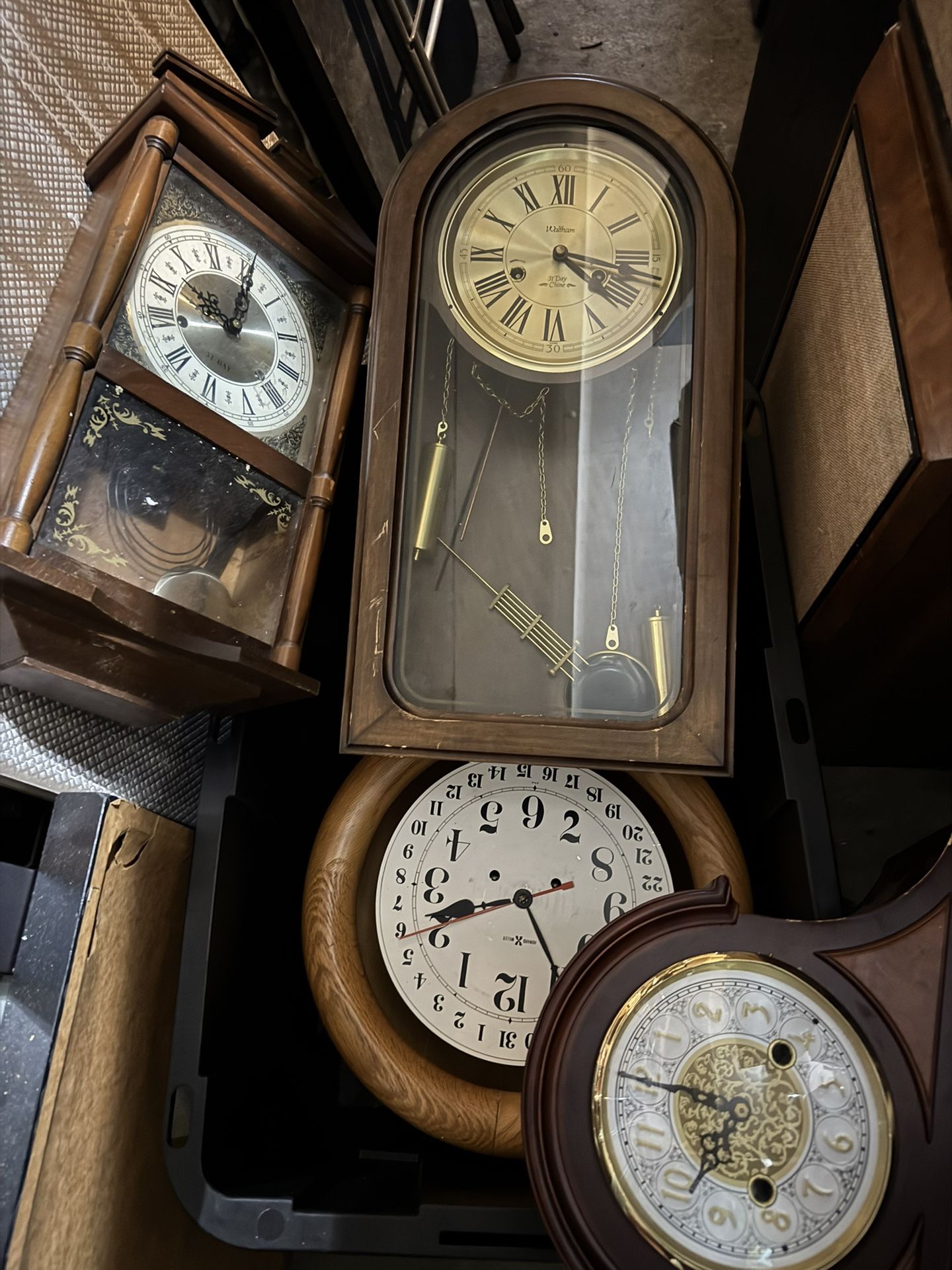 Chime Wall Clock .Not working.7 pieces